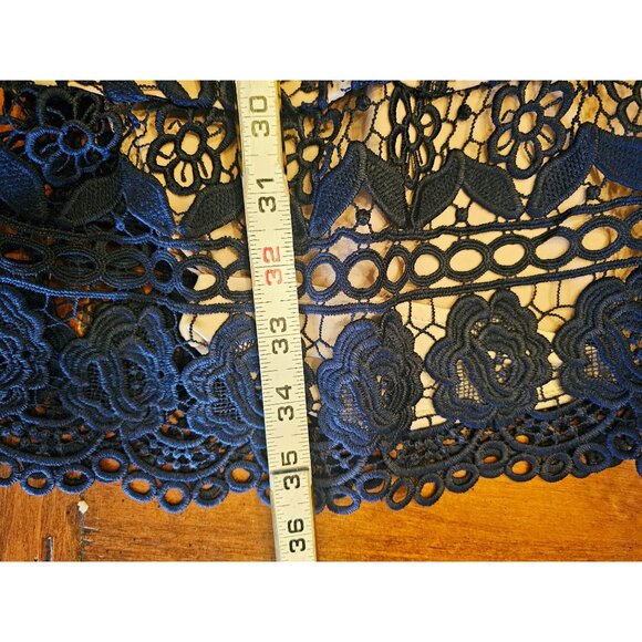 Bardot Daisy Lace A-Line Dress in Navy & Nude size 6 - Picture 12 of 14